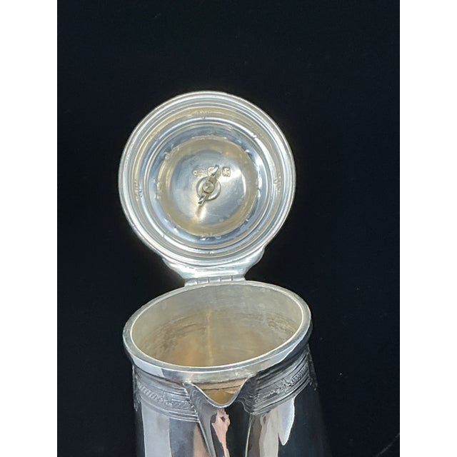 Early 19th Century Early 19th Century Georgian Style English Sterling Coffee Pot. Goldsmiths & Silversmiths For Sale - Image 5 of 10