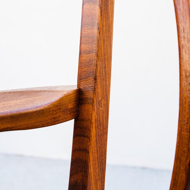 Burnt Umber Vintage Mid Century Modern Teak & Afromosia Dining Chairs For Sale - Image 8 of 15