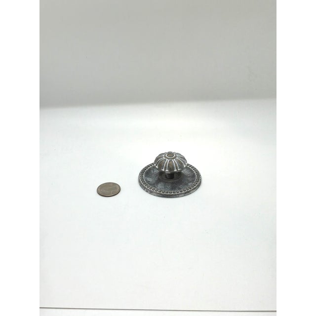 Transitional Century Furniture Knob With Backplate Aged Finish For Sale - Image 3 of 5