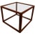 Wood Rationalist Danish Modern Cube Table With Smoked Glass Top For Sale - Image 7 of 7