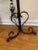 Vintage Late 20th Century Black Wrought Iron Floor Lamp For Sale - Image 10 of 12
