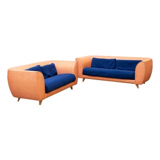 Set of Bon Ton Sofas by Giuseppe Viganò for BBB Bonacina, 1990s For Sale