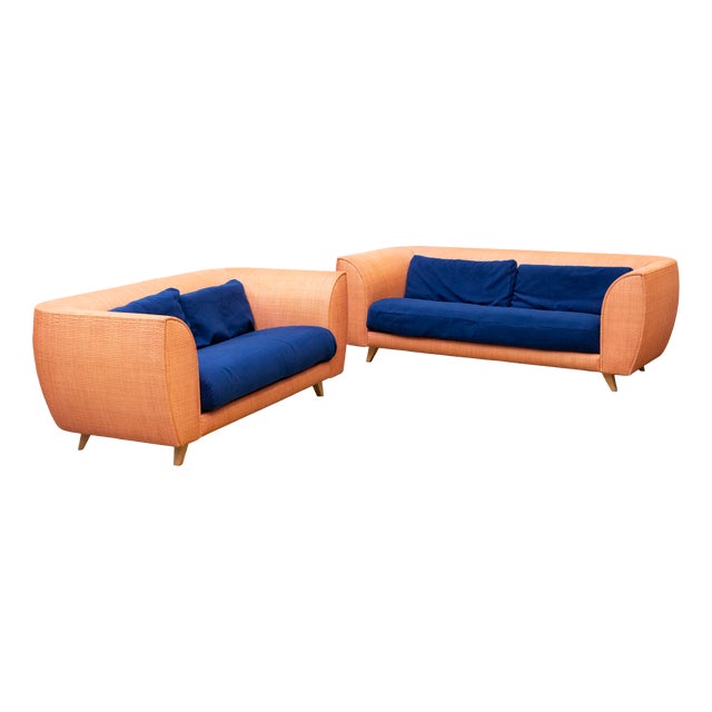 Set of Bon Ton Sofas by Giuseppe Viganò for BBB Bonacina, 1990s For Sale