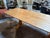 Late 20th Century Boat Shaped Trestle Dining Room Table For Sale - Image 5 of 12