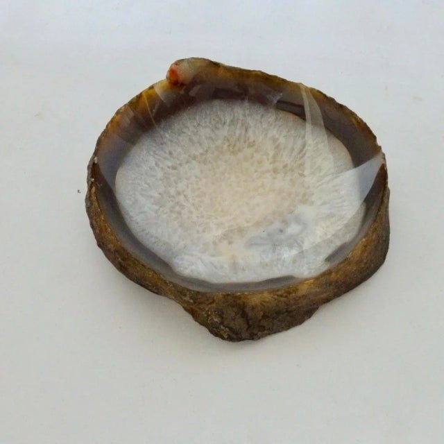 Mid-Century Modern Polished Geode Specimen Ash Tray or Desk Top Dish For Sale - Image 3 of 6