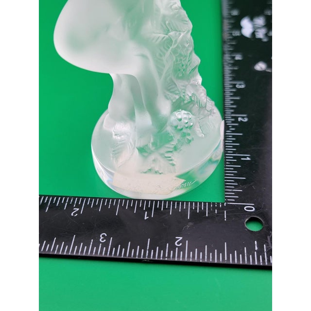 1950s Rare LALIQUE Crystal "Le Faune" Figurine Dancing Nude Lovers Pan (Faun) & Diana For Sale - Image 9 of 18