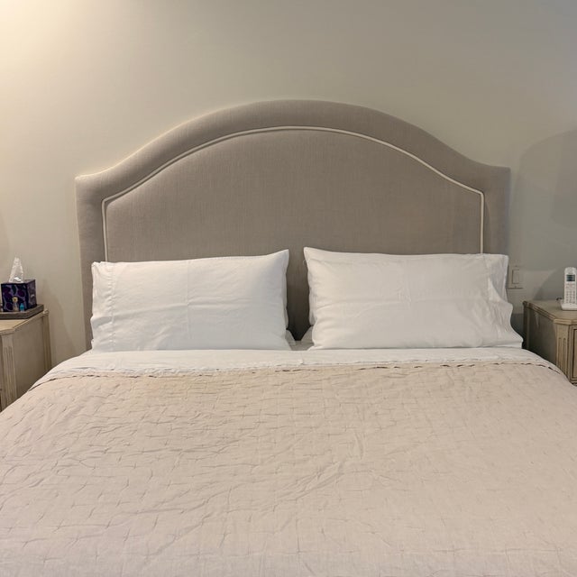 King Size Rogers & Goffigon Fully Upholstered Bed For Sale - Image 14 of 15