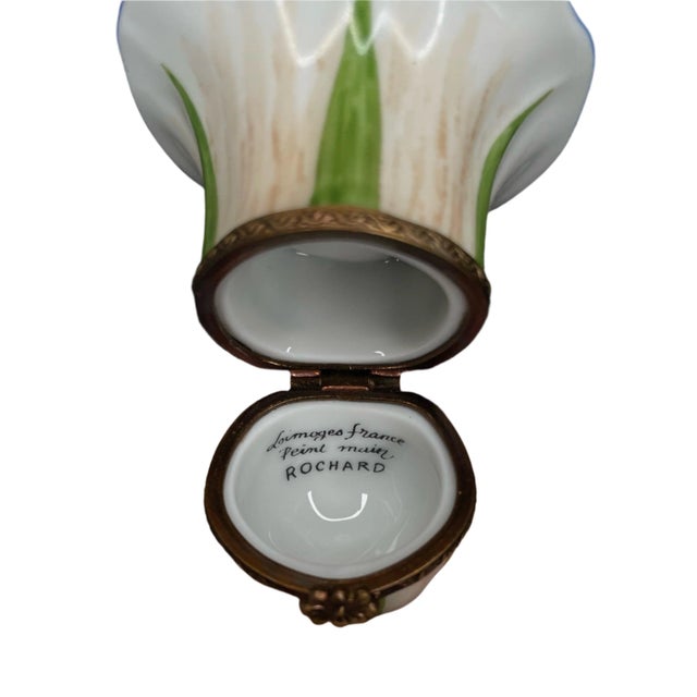 Mid-Century Modern Early 20th Century Limoges Bellflower Box For Sale - Image 3 of 4