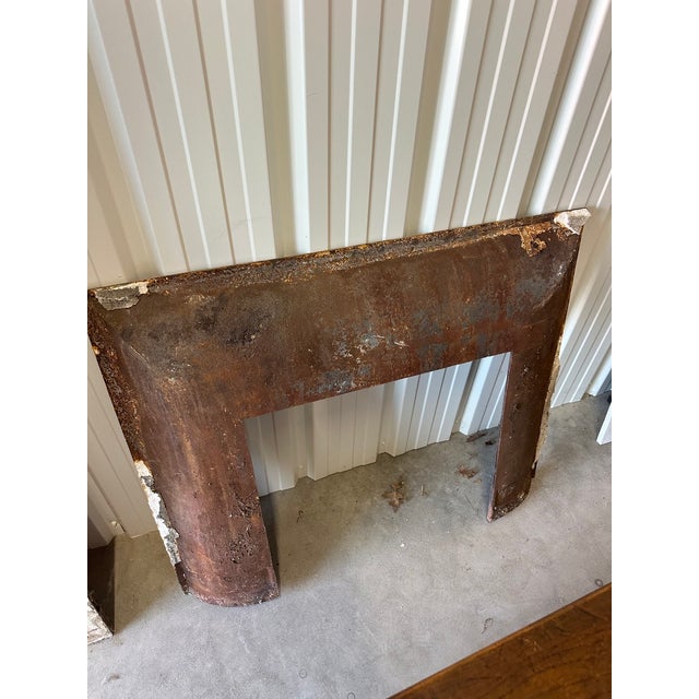 Louis XVI Cast Iron Fireplace Interior, 1880s For Sale - Image 5 of 6