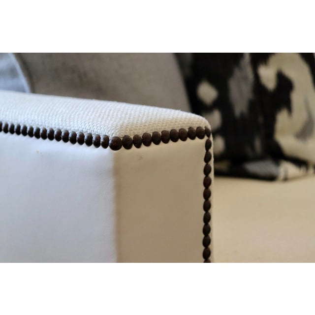 Modern Ivory Baker Sofa For Sale - Image 3 of 8