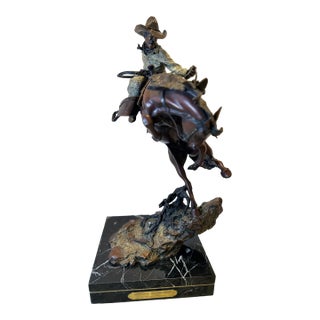 Austin Barton “Attitude Adjustment” Signed Limited Edition Bronze Sculpture | 1995 For Sale