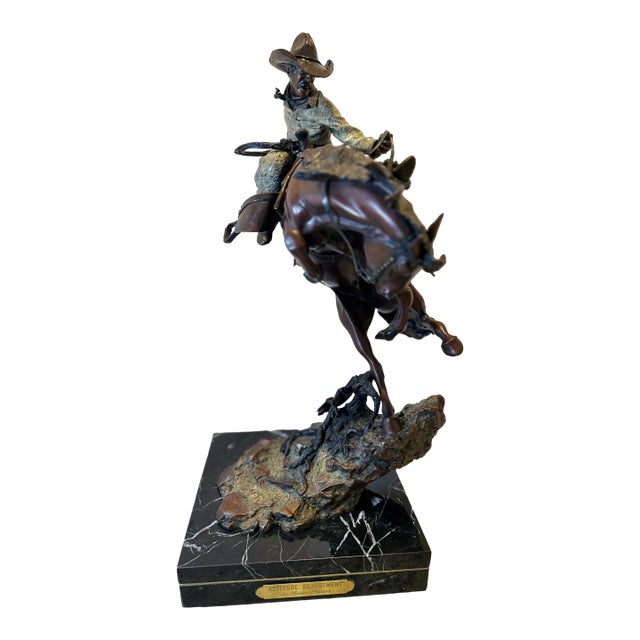 Austin Barton “Attitude Adjustment” Signed Limited Edition Bronze Sculpture | 1995 For Sale