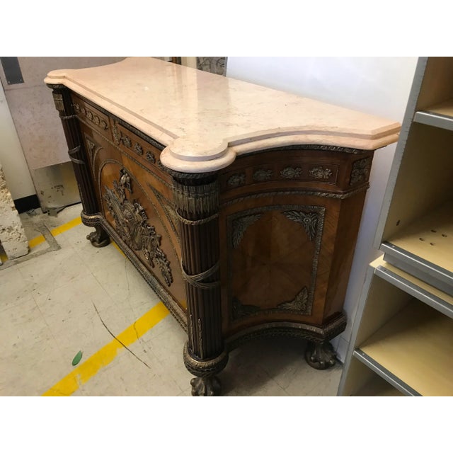 Art Deco 1930s Wood and Bronze Credenza For Sale - Image 3 of 13