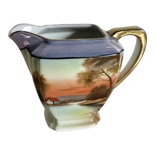 Vintage Japanese Noritake Porcelain Creamer For Sale