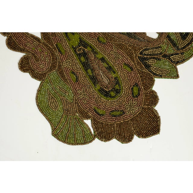 1990s Vintage Kim Seybert New York Beaded Table Runner For Sale - Image 5 of 9