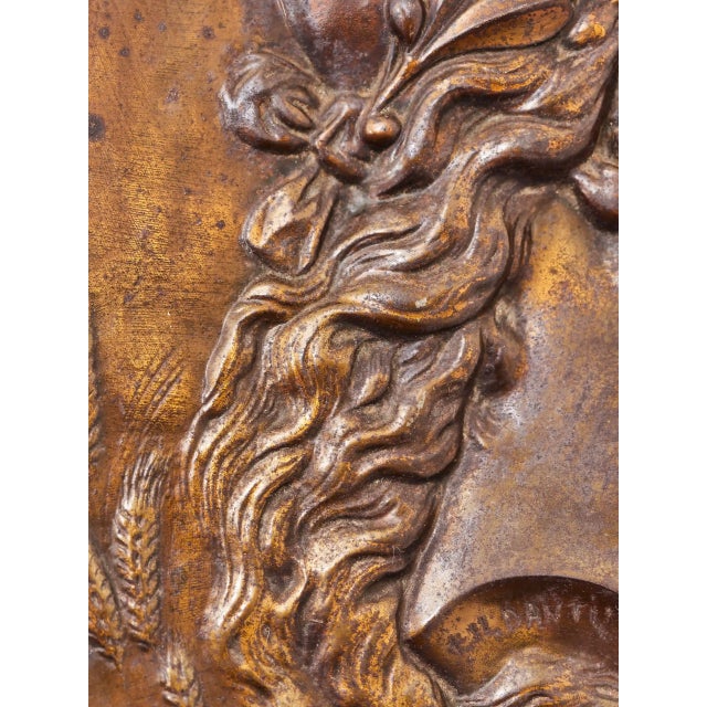 Bronze Plaque Allegory of Marianne For Sale - Image 4 of 10