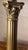Brass Lamp with Corinthian Column and Pâte de Verre Lampshade, 1890s, in Very Good conditions. Designed 1890 to 1919...