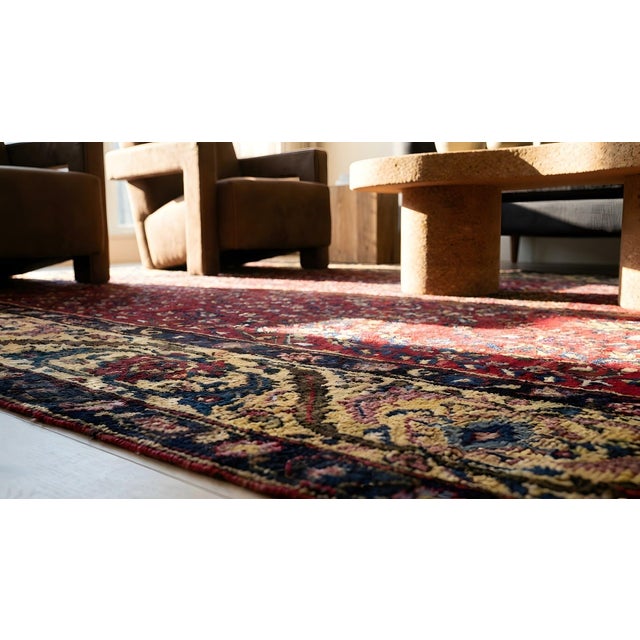 Late 19th Century Persian Bakhtiari Tree of Life Carpet (4'7" x 6'2"-140 x 188 ) For Sale - Image 11 of 13