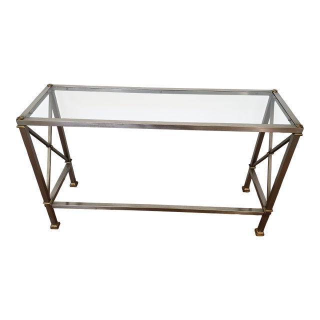 1960s Mid Century Modern Attributed to Maison Jansen Console Table For Sale