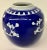 Vintage Cobalt Cherry Blossom Porcelain Ginger Jar For Sale - Image 4 of 9