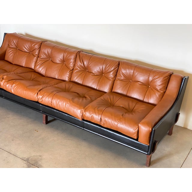Sofa in the style of Claudio Salocchi, 1960s For Sale - Image 6 of 14