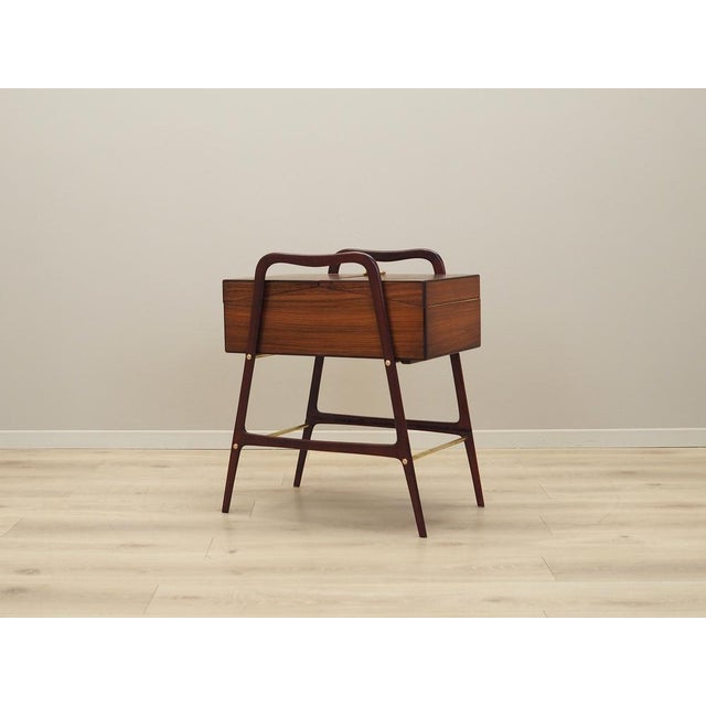 1970s Vintage Walnut Sewing Table, 1970s For Sale - Image 5 of 18