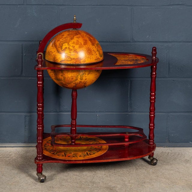 Vintage Italian Globe Drinks Trolley, 1980s For Sale - Image 6 of 18