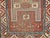 Antique Fachralo Kazak Area Rug in Red, Sage Green, Ivory, Blue For Sale - Image 9 of 14