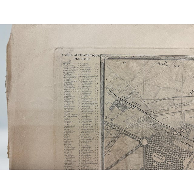 Mid 20th Century Louvre Museum Chalcographie Restrike, Plan of Paris, Jean De Lagrive, 1744 For Sale - Image 5 of 8