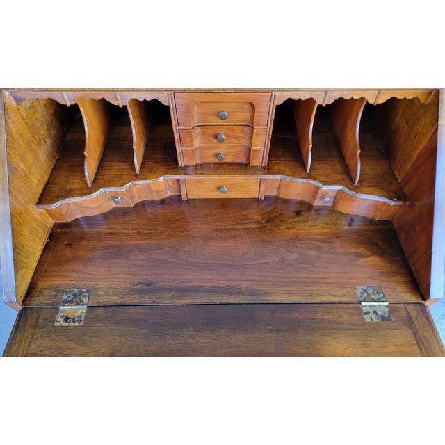 Antique Queen Anne Secretary Desk 19th Century For Sale - Image 13 of 18