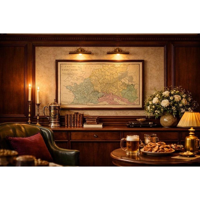 Charlemagne's Empire Map by Wilkinson, 1817 For Sale - Image 4 of 10