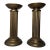 Hollywood Regency Column Brass Pillar Candle Holders, a Pair For Sale