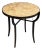 Bespoke Marble Top + Metal Side Table For Sale