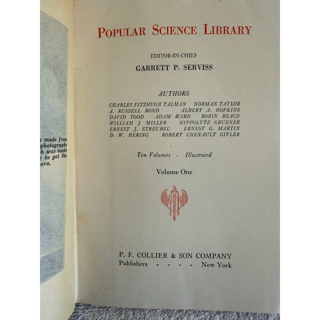 Set of 10 Popular Science Library, P.F. Collier & Son Company, 1930s ...