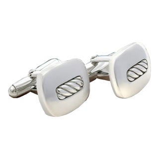1990s David Yurman Authentic Estate Cufflinks Silver, A Pair For Sale