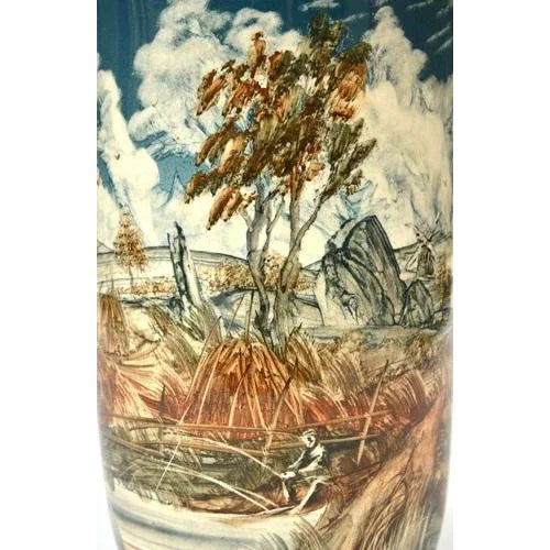 20th Century Faience Vase For Sale - Image 3 of 8