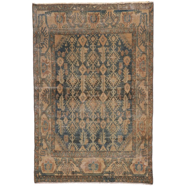 Antique Persian Malayer Rug, 03'09 X 05'06 For Sale - Image 10 of 10