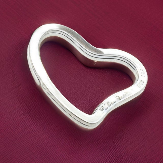 Authentic Tiffany & Co Estate Heart Money Clip or Bookmark Sterling Silver TIF819 This beautifully Tiffany money clip has...