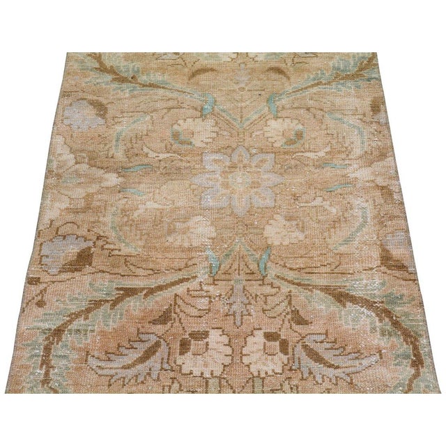 Turkish Vintage Turkish Hand Knotted Wool Rug, 2'3''x9'8'' For Sale - Image 3 of 5