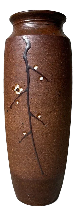 Vintage Kotobuki Ikebana Japanese Flower Vase by Suzuka-Yaki, 1970s