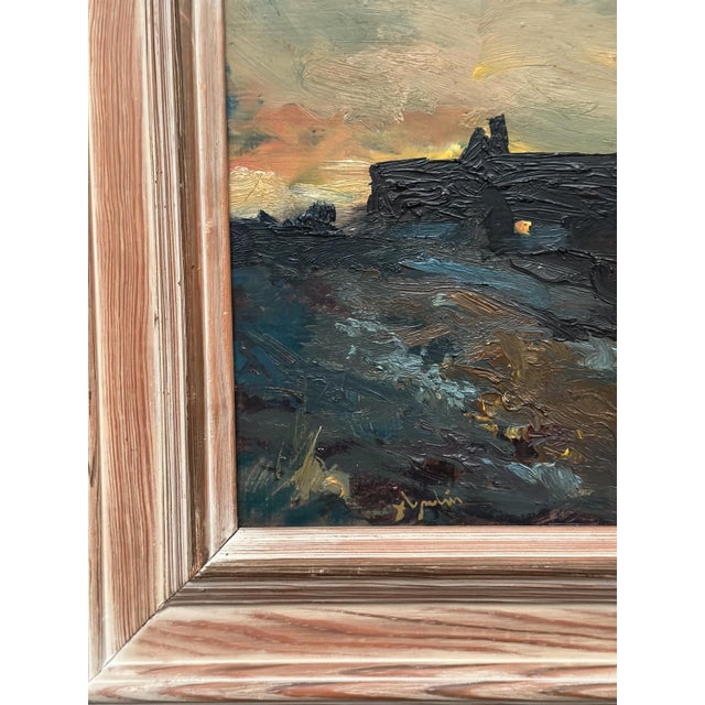 Arne Aspelin, Atmospheric Landscape, 1950s, Oil on Panel, Framed For Sale - Image 9 of 15