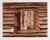 Vintage 1980 abstract old cabin shuttered window photograph on paper by Richard C. Bray. Artist stamp and titled Danburg...