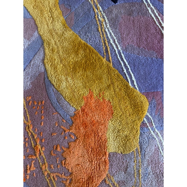 Purple Contemporary Gossamer X Alex Proba "Touch" Hand-Tufted Wool Area Rug - 4' X 6' For Sale - Image 8 of 10