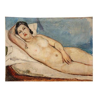 Donato Frisia, Nude of Woman, 1930, Oil on Canvas For Sale