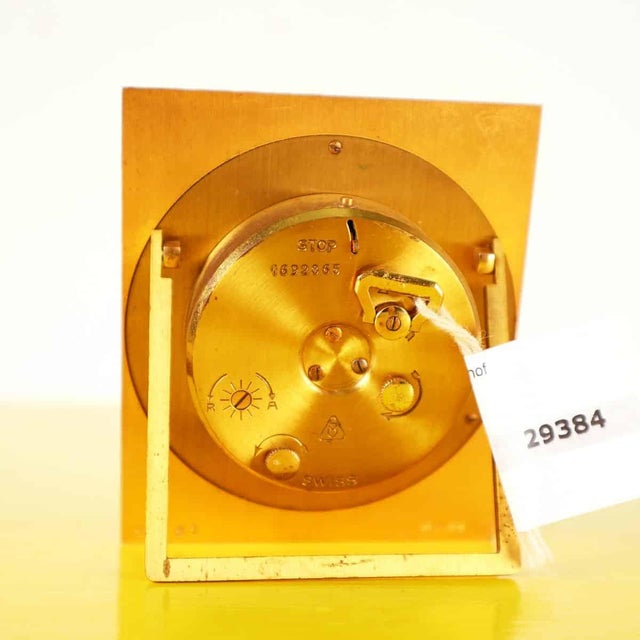 1960s Vintage Chrome-Plated Table Clock For Sale - Image 5 of 8