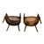 Pair Vintage Faux Bamboo Cane Barrel Chairs Hollywood Regency For Sale - Image 16 of 18