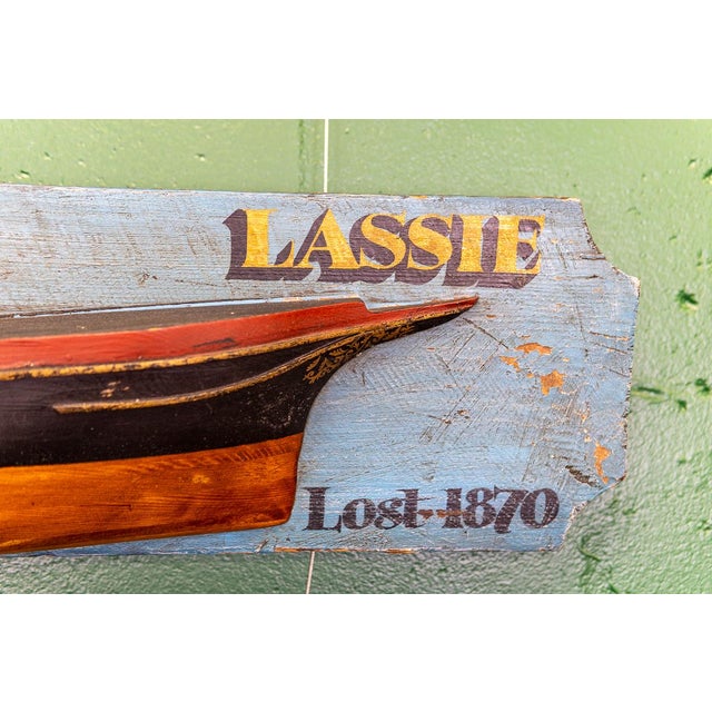 Late 19th Century Late 19th-Early 20th Century Pair of Half Hulls Models For Sale - Image 5 of 17