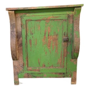 1900-1909 Green Old Cabinet For Sale