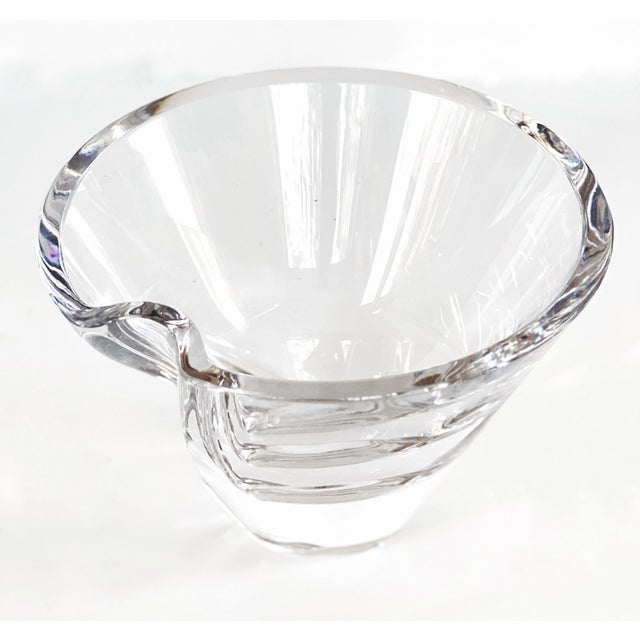 1980s Vintage Goran Warff Artist Art Glass Bowl for Kosta Boda For Sale - Image 5 of 15