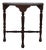 Vintage English Jacobean Revival Demilune Console Table For Sale